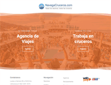Tablet Screenshot of navegacruceros.com